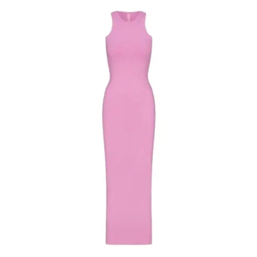 SKIMS Soft Lounge Sleeveless Long Dress in Cotton Candy size Medium - Picture 12 of 12